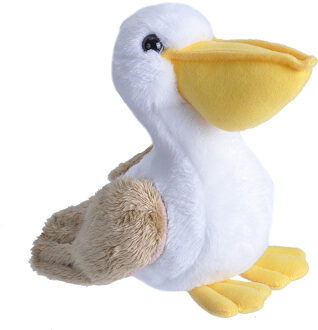 Wild Republic Pluche Pelikaan - knuffel vogel - 13 cm - zeevogels Multi