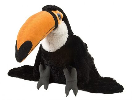 Wild Republic Pluche Toekan - knuffel vogel - 30 cm - vogel knuffel dier - speelgoed Multi