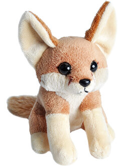 Wild Republic pluche woestijnvos - knuffel - 13 cm - Fennec vos - beige - dieren knuffels Multi