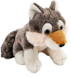 Wild Republic Pluche wolf knuffel - 13 cm - wolven knuffels - ECO lijn