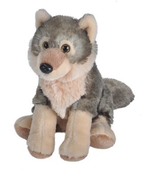 Wild Republic Pluche wolf knuffel 16 cm