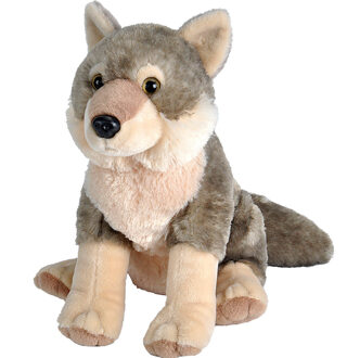 Wild Republic Pluche wolf knuffel - 30 cm - wolven knuffels Multi