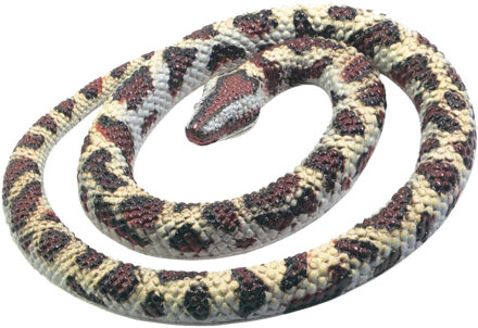 Wild Republic Python - rubber - 66 cm - slangen - speelgoed - dieren Bruin