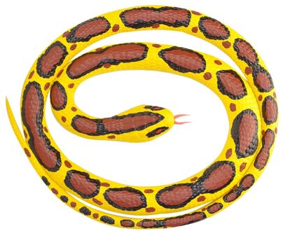Wild Republic Python slang - Rubberen Slang - 117 cm - Halloween enge dieren Geel