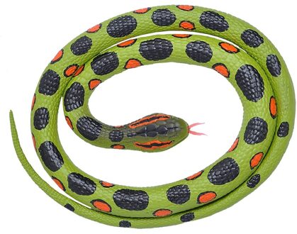 Wild Republic Slang Anaconda Junior 117 Cm Rubber Groen/zwart