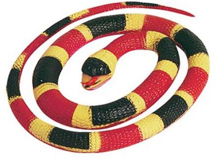 Wild Republic Speeldier Slang Junior 66 Cm Rubber Rood/zwart/geel