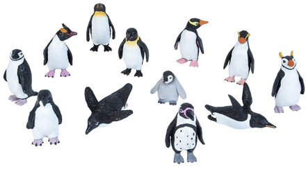 Wild Republic Speelset Kinderen Pinguins 12 Delig - Pooldieren Pinguins Speelgoed - Speelgoed Voor Kinderen