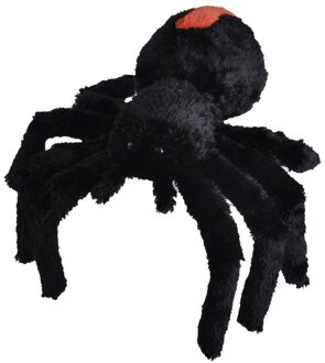 Wild Republic Spinnen speelgoed artikelen roodrugspin knuffelbeest zwart 35 cm