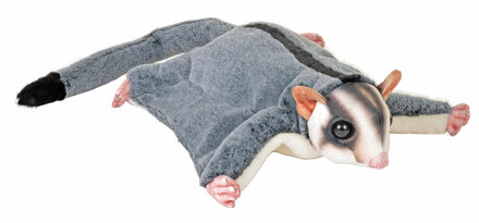 Wild Republic suikereekhoorn knuffel - pluche - 30 cm - nachtdieren - buideleekhoorn