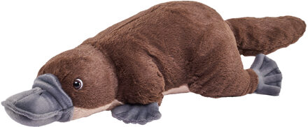 Wild Republic vogelbekdier knuffel - bruin - Pluche - 30 cm - knuffeldieren