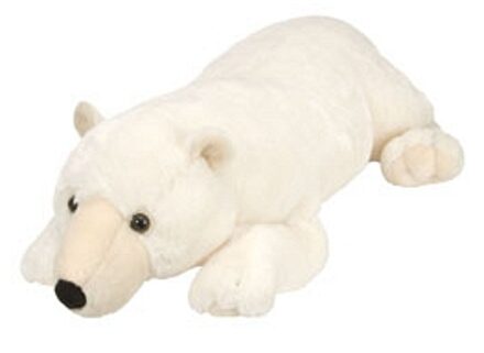 Wild Republic Witte ijsbeer knuffel liggend 76 cm
