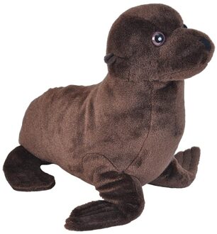 Wild Republic Zeedieren knuffels zeeleeuw bruin 35 cm