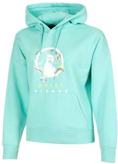 Wild Sketchy Sweater Met Capuchon Dames turkoois - XS