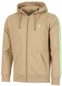 Wild Taped Zip Sportjas Heren-Beige,Neongroen - S,M,L,XL,XXL