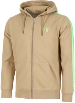 Wild Taped Zip Sportjas Heren-Beige,Neongroen - XS,S,M,L,XL,XXL