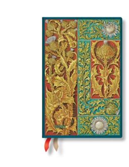 Wild Thistle (Vox Botanica) Mini 12-Month Day-At-A-Time Hardback Dayplanner 2025 (Elastic - Paperblanks