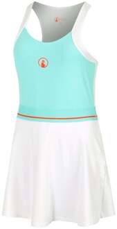 Wild Volley Jurk Dames-Turkoois,Wit - XL