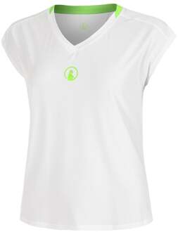 Wild Volley T-shirt Dames-Wit,Neongroen - XS,S