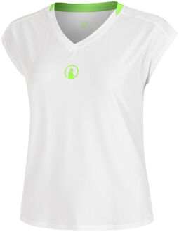 Wild Volley T-shirt Dames-Wit,Neongroen - XS