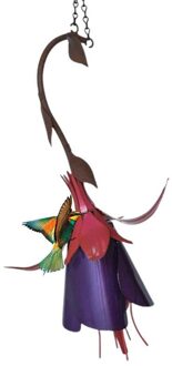 Wilde Vogel Feeder Bloem Vormige Zaad Lade Opknoping Metalen Vogel Feeder Huisdier Papegaaien Vogels Voedsel Ondersteuning Voor Outdoor Patio Tuin decor B000