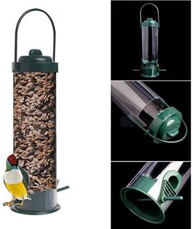 Wilde Vogel Metalen Feeder Opknoping Feeders Kijkvenster Voor Tuin Yard Decoratio Outdoor Vogel Feeder Emmer Lade Birdhouse # T2
