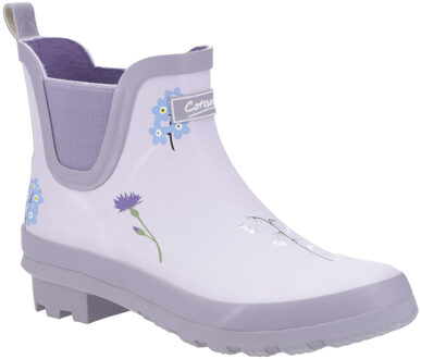 Wildebloem Dames Enkellaarsjes Wellington - maat Paars