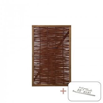 Wilgentenen Poort 90 x 140 CM Incl. Beslag Black