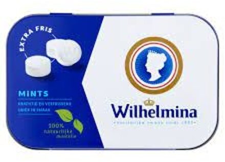 Wilhelmini Pepermunt Mints Blikje 50 Gram