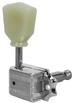 Wilkinson 160-NLR stemmechanieken voor gitaar stemmechanieken voor gitaar, G-style, 3x links+3x rechts, nikkel, keystone knoppen