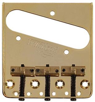 Wilkinson B-WTB-G brug-staartstuk Teaser brug-staartstuk Teaser, pitch 10,8mm, staggered brass saddles, goud