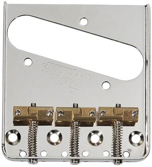 Wilkinson B-WTB-N brug-staartstuk Teaser brug-staartstuk Teaser, pitch 10,8mm, staggered brass saddles, nikkel