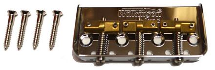 Wilkinson B-WTBS-N brug-staartstuk Teaser brug-staartstuk Teaser, short version, pitch 10,8mm, staggered brass saddles, nikkel