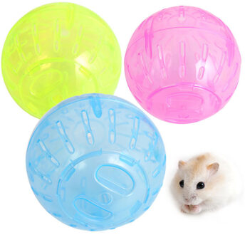 Willekeurig kleur Pet Spelen Oefening Knaagdieren Jogging Muizen Hamster Gerbil Rat Kleine Bal Plastic Speelgoed L4