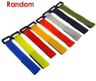 Willekeurige Kleur Herbruikbare Tied Strap Nylon Knop Riem Anti-Tie Hengel Binding Outdoor Hengel Tie Vistuig levert 1stk willekeurig kleur