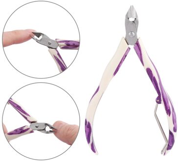 Willekeurige Kleur Professionele Nail Rvs Cuticle Manicure Care Cutter Tangen Clipper Tool Nipper Cuticle Schaar Trimmer