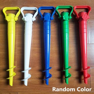 Willekeurige Kleur Vaste Outdoor Tuin Zand Vijzel Installeren Parasol Beugel Strand Draagbare Accessoires Paraplu Houder