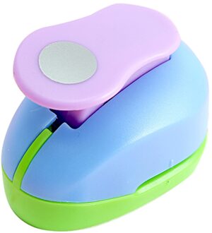 Willekeurige Kleur Voor Kids Scrapbooking Papier Ambachtelijke Hendel Punch Verschillende Patroon Diy Art Leuke Decoratieve Handgemaakte Kinderen Circle