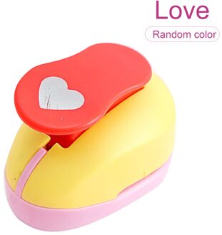 Willekeurige Kleur Voor Kids Scrapbooking Papier Ambachtelijke Hendel Punch Verschillende Patroon Diy Art Leuke Decoratieve Handgemaakte Kinderen Love