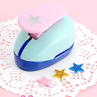 Willekeurige Kleur Voor Kids Scrapbooking Papier Ambachtelijke Hendel Punch Verschillende Patroon Diy Art Leuke Decoratieve Handgemaakte Kinderen Stars