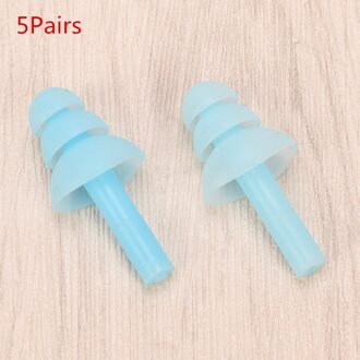Willekeurige Kleuren 1/10Pcs Foam Soft Oordopjes Noise Sleep Reductie Norope Oordopjes Zwemmen Beschermende Oorbeschermers Bescherming Oor blauw