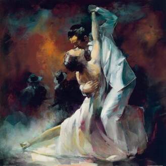 Willem Haenraets - Tango Argentino I Kunstdruk 70x70cm