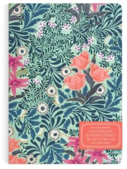 William Morris Bower Handmade Embroidered B5 Journal - Galison