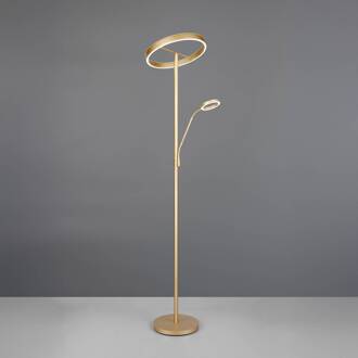 Willis LED vloerlamp, goud, hoogte 180 cm, metaal, CCT, dimmer