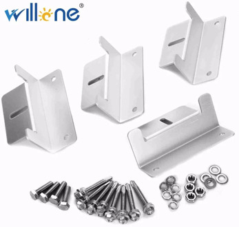 Willone Free Shipping Solar Panel Mounting Z Bracket Mount Supporting for RV, Roof, Boat, set of 4 Units