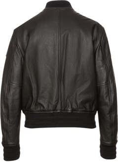 Willow zwart lederen bomberjack - XS