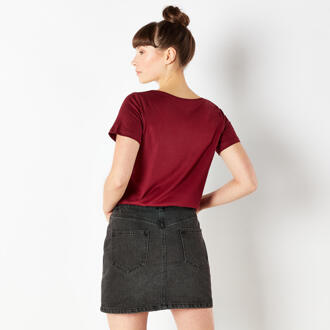 Willy Wonka & The Chocolate Factory Retro Cover Women's T-Shirt - Bordeaux - M Wijnrood