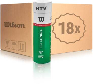 Wilson 18x verpakking 4 stuks HTV Triniti Pro In een doos geel - nosize
