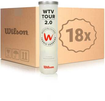 Wilson 18x verpakking 4 stuks WTV TOUR 2.0 geel - nosize