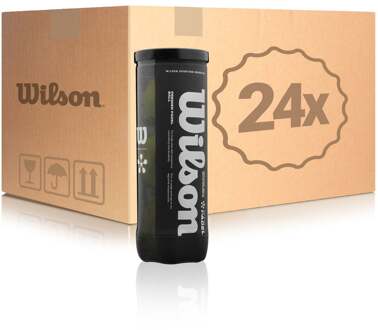 Wilson 24x verpakking  3 stuks Premier Padel X3 geel - nosize
