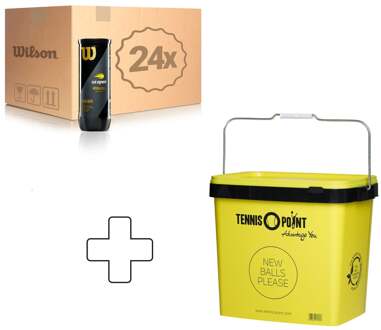 Wilson 24x verpakking  3 stuks US Open geel - nosize